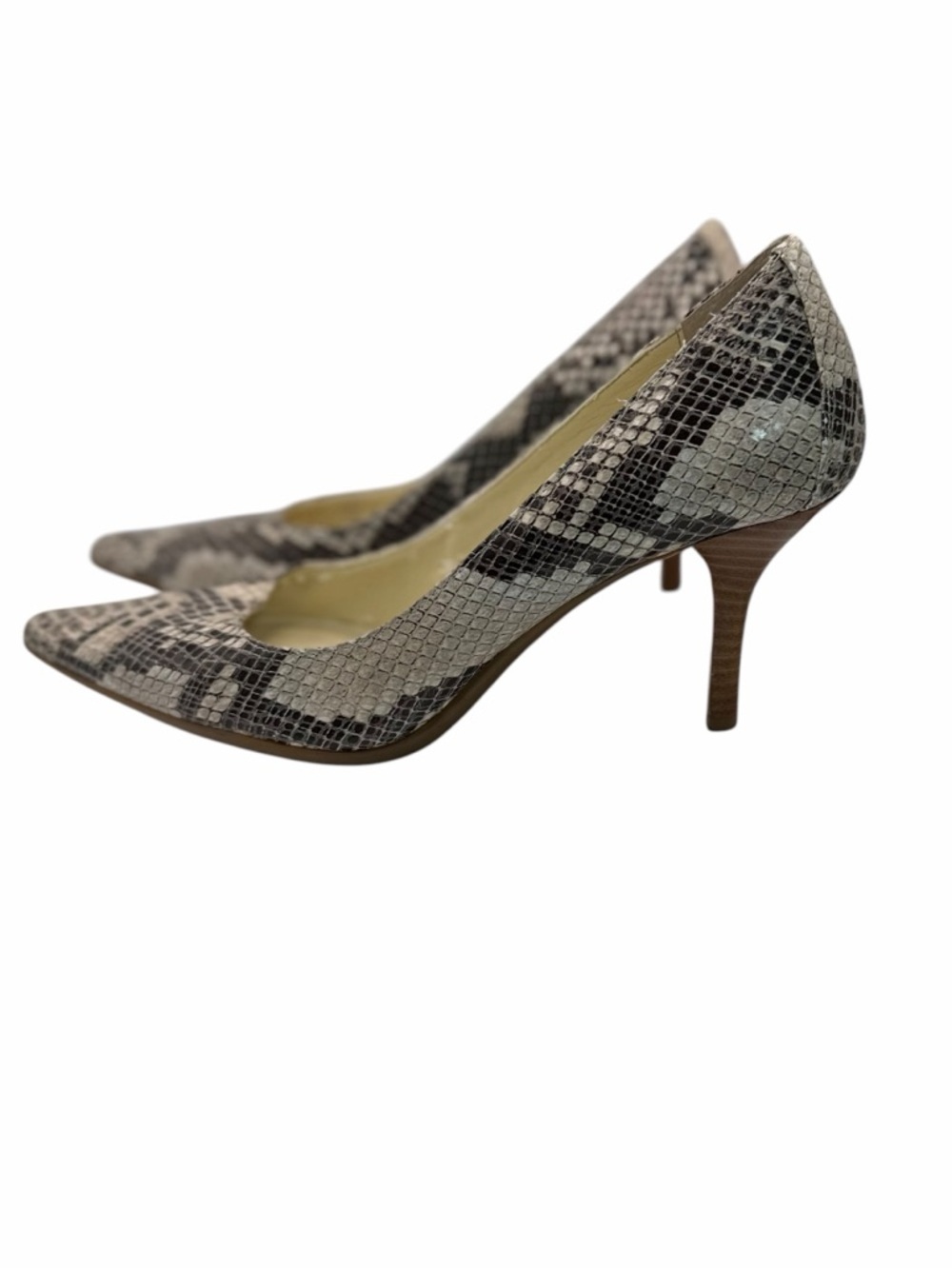 Calvin Klein Dolly Faux Leather Snake Print Pumps